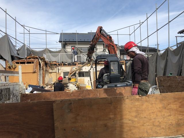 埼玉県所沢市上新井の 鉄骨2階建てアパート解体工事後の様子です。