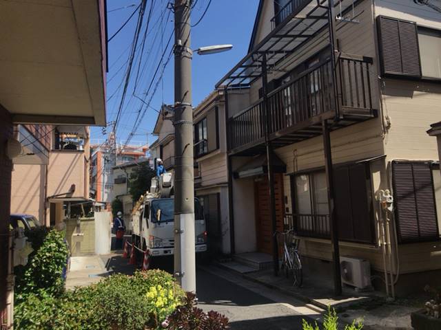 東京都板橋区清水町の木造2階建て家屋4棟解体工事前の様子です。