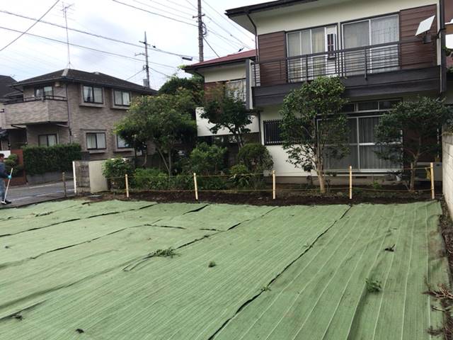 東京都世田谷区成城のコンクリートブロック撤去処分後の様子です。
