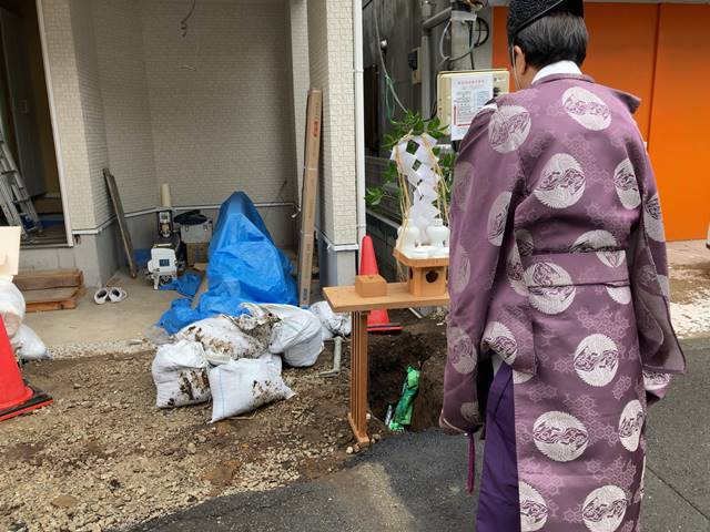 東京都品川区荏原の井戸埋戻し工事前の様子です。