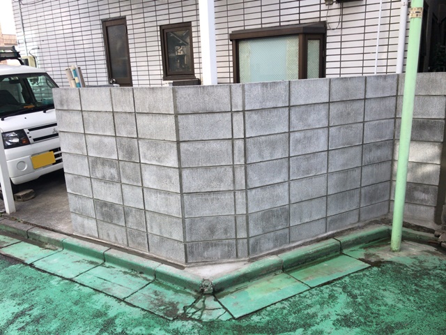 東京都葛飾区四つ木のブロック撤去・新設工事後の様子です。