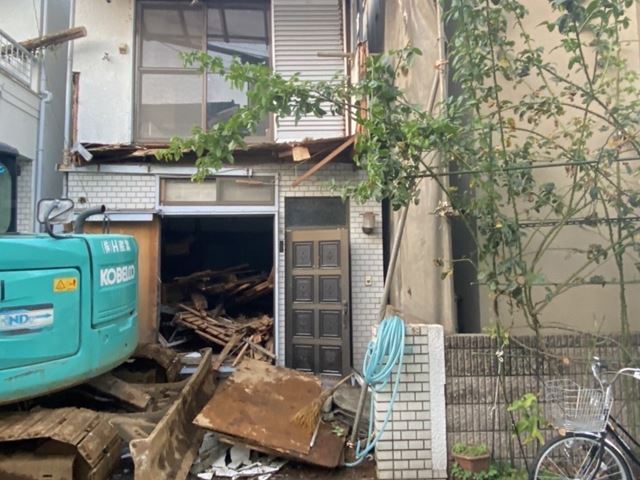 木造2階建て家屋解体工事(東京都中野区江古田)　工事後の様子です。